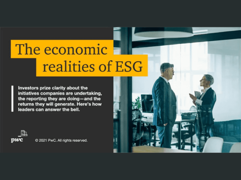 PwC Survey: Prioritize ESG or Lose Investors